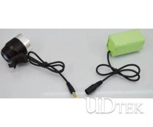 3.7v 18650 head lamp Rechargeable battery pack  UD09107